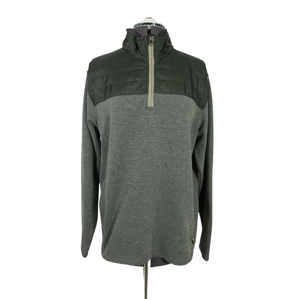 Eddie Bauer men's 1/4 zip mock neck‎ performance outdoor pullover sweatshirt M